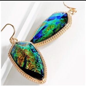 ⚡⚡ Opal green earrings